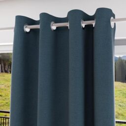 Soleil d'ocre Eclipse Rideau Blackout, Polyester, Blue, 140 x 250 cm