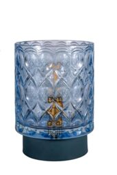 Paulmann Pauleen 48313 LED Portable Table Light, Chic Glamour, Timer, Battery-Powered, Ice Blue Table Light