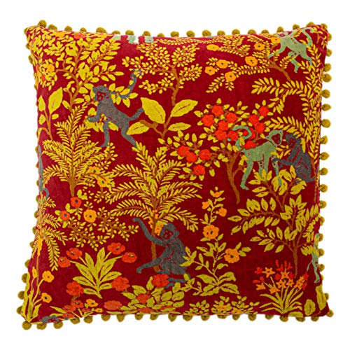"Riva Home Menagerie Polyester Filled Cushion, Red, 45 x 45cm (18"" x 18"")"