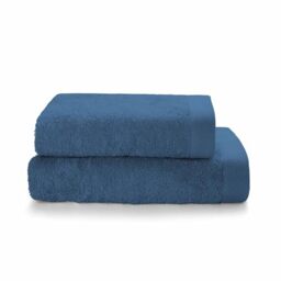 SWEET HOME – Bath Towels and Bidet in OEKO-TEX Certified Cotton Terry and Recycled Yarns, Set with Bath Towel 50 x 100 cm and Guest Towel 40 x 50 cm, Soft, Absorbent and Durable