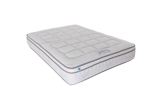 Vogue Beds Neive Mattress – 6FT Super King Natural Latex & 2000 Pocket Springs – Medium Firm Feel, Helix Intelligent Pocket Firm Edge, Breathable & Eco-Friendly, Handmade in the UK – No-Turn Design