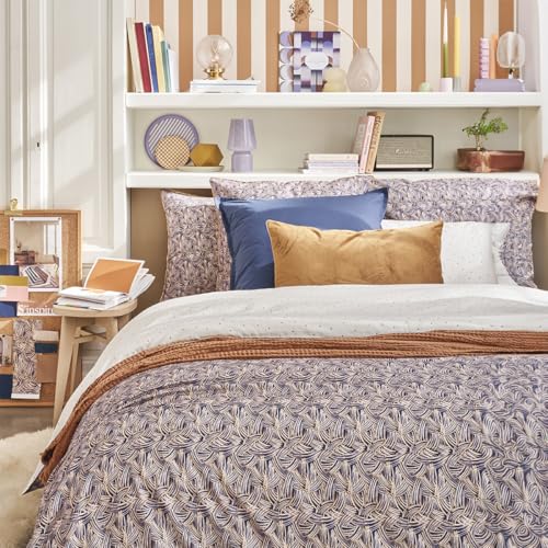 ESSIX Duvet Cover, Braiding, 260 x 240 cm, Blue