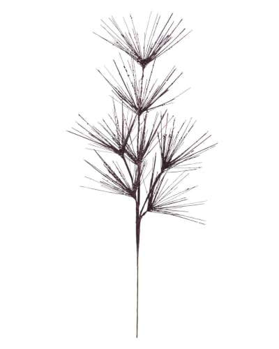 Purple Glitter Firework Christmas Tree Spray, 74cm Decorative Pick - Purple glitter firework spray, 74cm Christmas tree pick for wreaths, garlands and festive arrangements