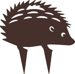 Louis Moulin Hedgehog Figurine - Outdoor Decoration, Made in France, UV Resistant Steel and Frost, Aged Iron