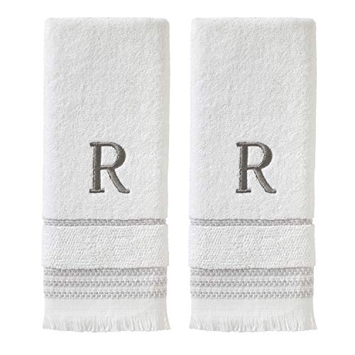 SKL Home Hand Towel Set, R, Cotton, White, 16x26