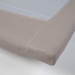 DayDream bedwear Fitted Sheets Non Iron Sand, Cotton, 140 x 200 cm