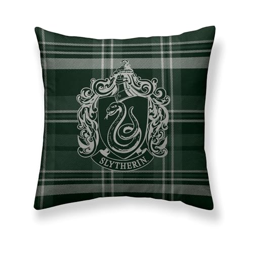 BELUM - Harry Potter Cushion Cover, 100% Cotton Cushion Cover 50 x 50 cm Slytherin Model A