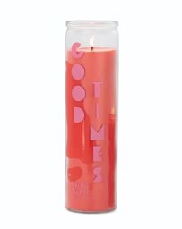 Paddywax Scented Candles Spark Collection Colourful Wax Candle in Clear Glass, 300g, Cactus Flower