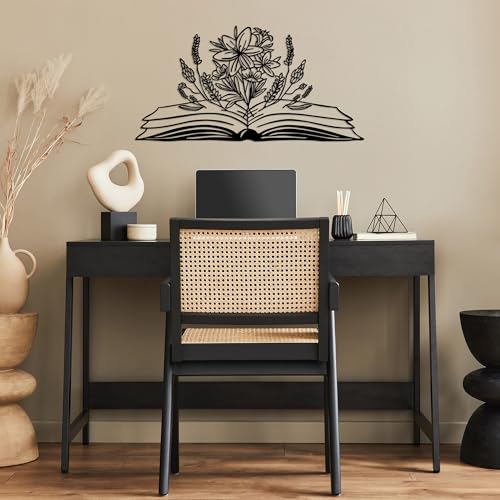Stylish Black Decorative Metal Wall Accessory, 70 x 35 cm, 100% Metal, 1.5 mm Thick, Easy Wall Mounting, Perfect for Modern Home Decor