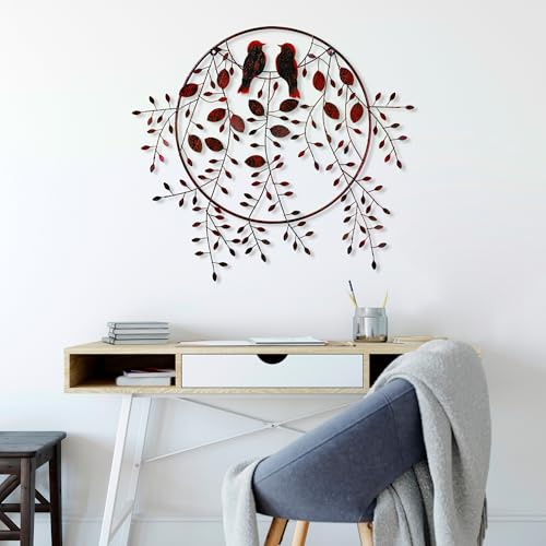 Handmade Decorative Metal Wall Accessory, 75 x 86 cm, 100% Metal (1.5 mm), Unique Hand-Painted Design, Perfect for Home Decor & Art Lovers