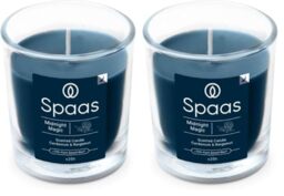 Spaas Scented Candle 25h, Midnight Magic (Pack of 2)
