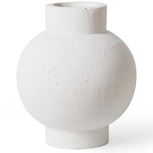ArtiHome 11.8 Inch Tall Large White Floor Vase, Extra Large Modern Ceramic Vase for Living Room Decor,Farmhouse & Contemporary Interior Design