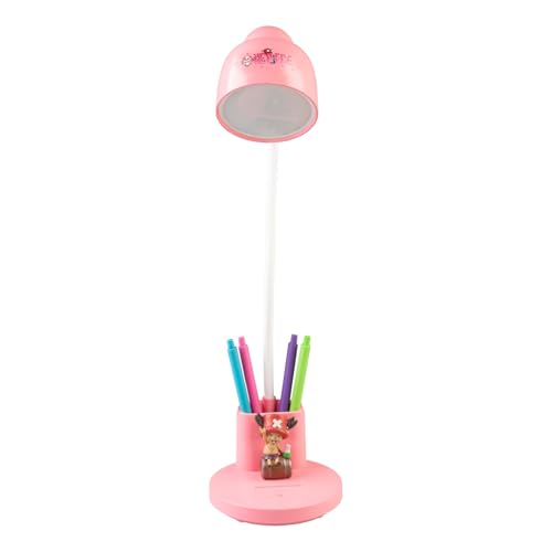 Grupo Erik Rechargeable Lamp Table - One Piece Manga Gifts - Led Desk Lamp Pink with Pen Holder, Phone Stand and Tony Tony Chopper Figure - One Piece Gifts, Cool Room Decor