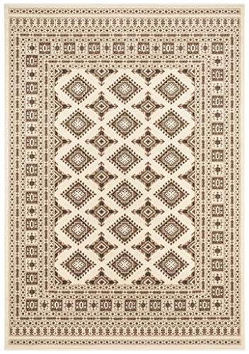 NORTHRUGS Nouristan Oriental Short Pile Rug Sao Buchara Ivory Beige 80 x 150 cm