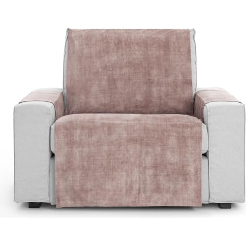 ECOMMERC3 Universal and Versatile 1 Seater Sofa Cover ??? Pink Sofa Cover Protector Easy to Install for Back, Seat and Arms