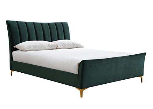 Birlea 150cm Clover Fabric Bed Green Velvet