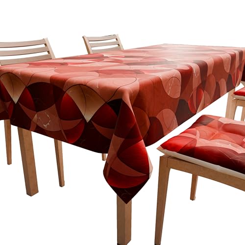 PETTI Artigiani Italiani - Table Cloth, Table Cloth, Kitchen Tablecloth in Cotton Design Beige Hearts X24 Seats (140 x 450 cm) 100% Made in Italy