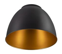 SLV para Dome Lampshade, Living Room Lamp, Black/Gold