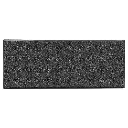 Nicoman Plain Door Mat Dirt Trapper PVC Spaghetti Mat Washable Quick Drying Barrier Doormat-Dark Grey (Watertight Rubber-Back)-Runner (150x60cm)