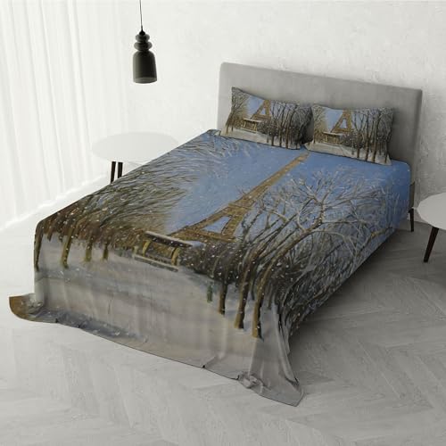 Italian Bed Linen Digital Print 100% Cotton Duvet Cover Set SD-30 Double