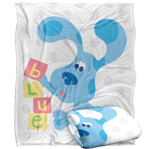 Blues Clues Blue'S Clues Blocks Silky Touch Super Soft Throw Blanket 152 X 127 Cm