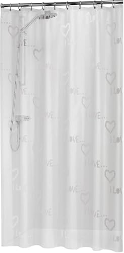 Sealskin Condens Shower Curtain, PEVA, White, 180 x 200 cm