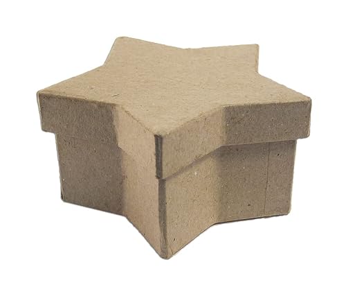 INNSPIRO Paper Mache star box, 10 x 6 x 5 cm.