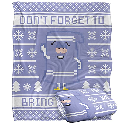 South Park Towelie Christmas Sweater Silky Touch Super Soft Throw Blanket 152 X 127 cm, White