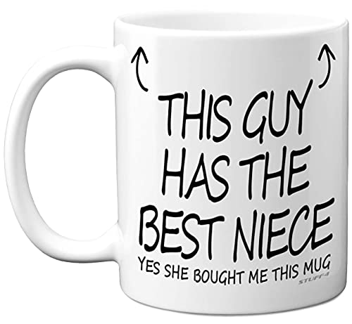 Uncle Mug, This Guy Has The Best Niece, 11oz Ceramic Dishewasher Sage Mugs - Uncle Mug, This Guy Has The Best Niece, 11oz Ceramic Dishewasher Sage Mugs, Birthday Gifts, Christmas for Fathers Day