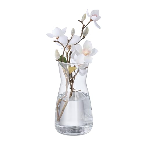 Relaxdays Glass Flower Vase, 100%, 20 x 10.5 x 10.5 cm