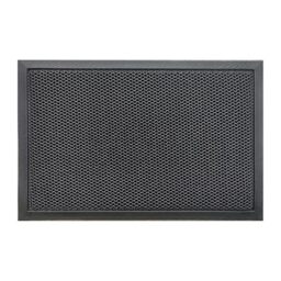 Nicoman 3D Mesh Door Mat, Heavy-Duty Dirt Trapper Floor Matt for Indoor/Outdoor, Entrance Patios Garden Garages, Low-Profile, Non-Slip, Machine Washable, Charcoal 60x40cm (24x16inches)