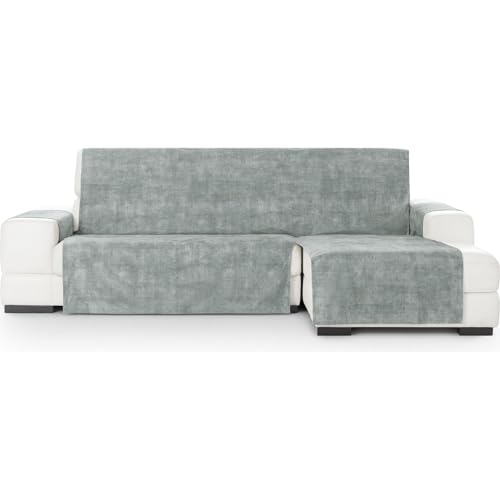 ECOMMERC3 Chaiselong Extra Right Universal and Versatile Sofa Cover ??? Pearl Grey Chaiselong Sofa Cover Protector Easy to Install for Back, Seat and Arms
