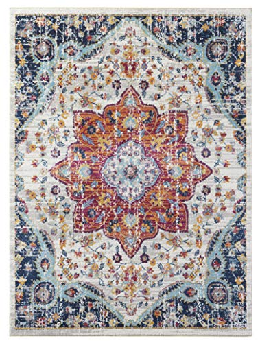 Nouristan Bara Short Pile Rug in Oriental Look 80 x 150 cm Bara. 120x170 cm multicoloured