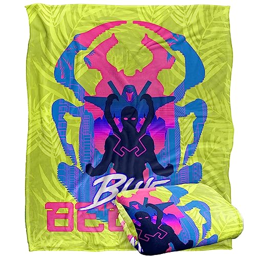 BLUE BEETLE (2023 Blanket, 152 x 127 cm Beetle Palm Silhouettes Silky Touch Super Soft Throw Blanket