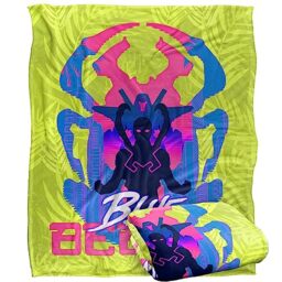 BLUE BEETLE (2023 Blanket, 152 x 127 cm Beetle Palm Silhouettes Silky Touch Super Soft Throw Blanket