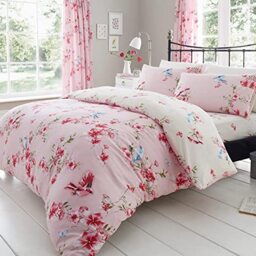 GC GAVENO CAVAILIA Duvet Cover With Pillow Cases - Polycotton Quilt Cover - Bedding Set King Size- Pink