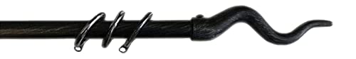 kippen 1305NX Extendable Curtain Pole 120-200 cm. Model Daniela Black Antiqued