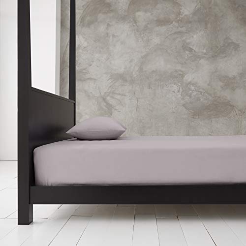 Gaveno Cavailia Super Soft Plain Dyed Diamond Deep Fitted Sheet [ Super King - Grey ]