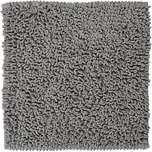 Sealskin Twist Bath Mat, Polyester, Grey, 60 x 3 x 60 cm