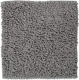 Sealskin Twist Bath Mat, Polyester, Grey, 60 x 3 x 60 cm