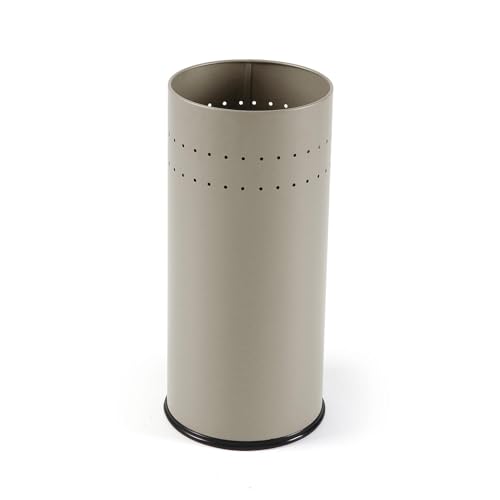 Versa Malena Umbrella Stand for the Entrance, Room or Hall, Modern Umbrella Holder, Measurements (H x L x W) 50 x 23 x 23 cm, Metal, Beige Color
