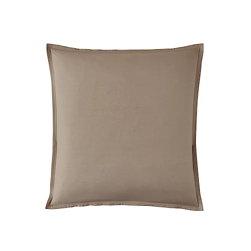 Essix First Cotton Percale Pillowcase, Taupe 65 x 65 cm