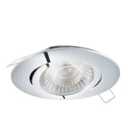 EGLO recessed spotlight Tedo 1, Ceiling Spot, Aluminium Cast in Chrome