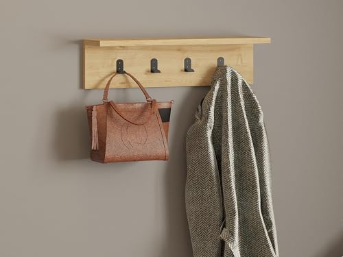 Scandinavian Wall Shelf, Sapphire Colour, 60 x 14.5 x 16.3 cm, 100% Melamine Coated Particle Board, 18 mm Thick, Stylish Multipurpose Hanging Rack for Extra Storage