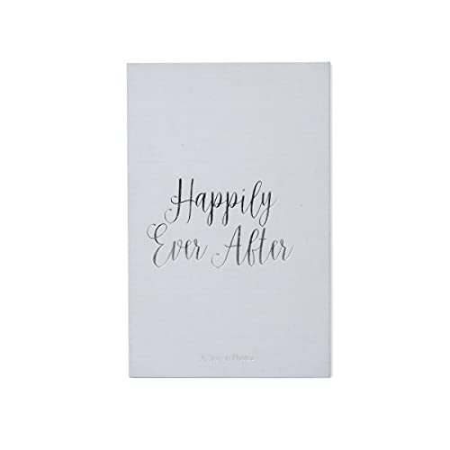 New View Gifts Linen Happily Ever After Coffee Table Album for 180 4x6 Photos, Gray, 9' x 13.75' x 2'