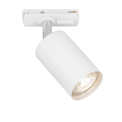 Briloner - Rail Spotlight Rail System, Swivel, Swivel, combinable, Accessories, Tracklight, spot, GU10, Ceiling Spotlight, Spotlight, Spotlight, Ceiling Light, 138x38x55 mm (LxWxD), White