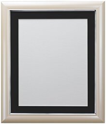 FRAMES BY POST Soda Picture Photo Frame, Plastic, Peach with Black Mount, 20 x 20 Inch Image Size 40 x 40 cm