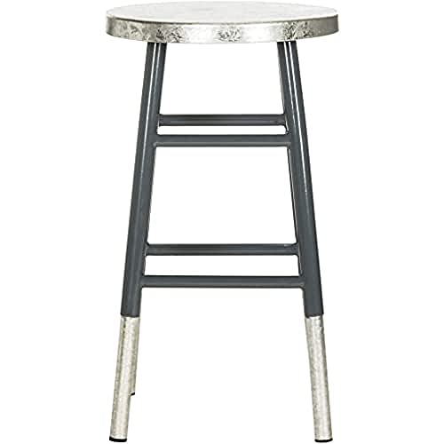 SAFAVIEH Modern Bar & Counter Stool, in Grey and Silver