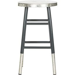 SAFAVIEH Modern Bar & Counter Stool, in Grey and Silver