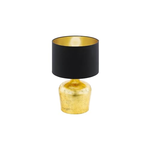 Eglo Table lamp Manalba, Desk Lamp, Bedside Lamp Made of Metal and Fabric
